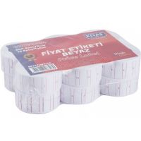 Kraf Fiyat Etiketi Beyaz 12li paket